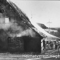 Feuerwehr beim Brand des Hofes Große Wördemann 