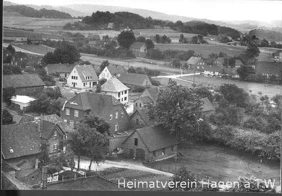 Blick vom Kirchturm 1957