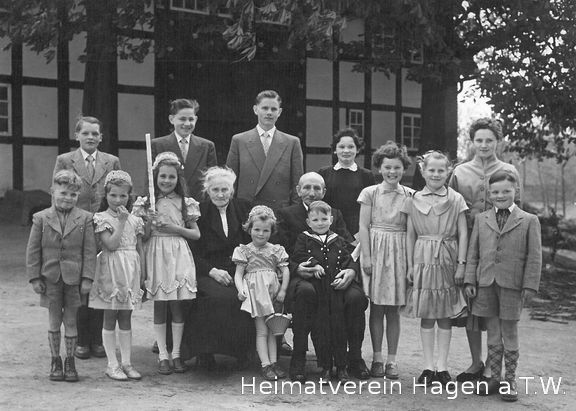 Hof Plogmann in Mentrup - Goldhochzeit 1957