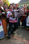 Musiker der Folkloregruppe Yarmarka aus Perm in Russland 2008 in Hagen