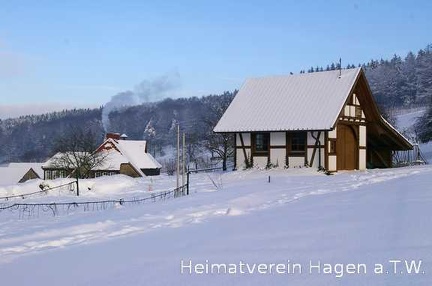 Winter in Sudenfeld auf der Baumschule Schönhoff