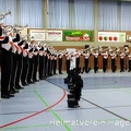 Drum-en Bugle Corps "Jubal" Dordrecht / NL,  Auftritt in der Turnhalle