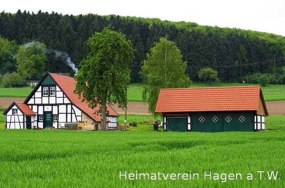 Sudenfeld am Hohner Weg, letztes Haus in Niedersachsen