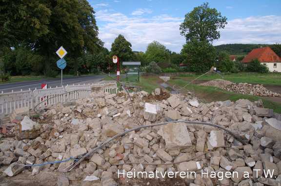 Der Transformator an der Hüttenstrasse in Altenhagen wurde abgerissen 