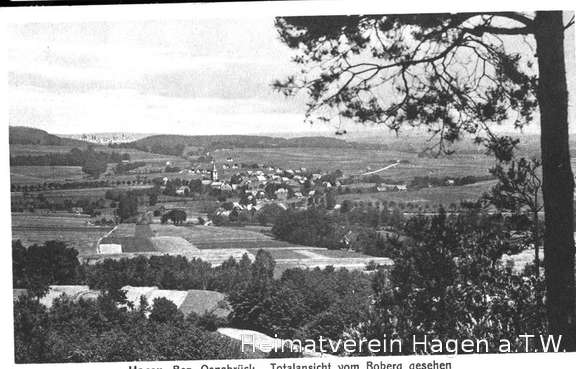 Hagen vom Borgberg aus gesehen