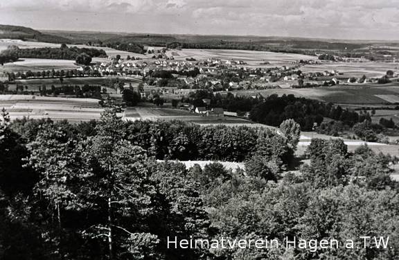 Hagen von der Almwiese gesehen 1944