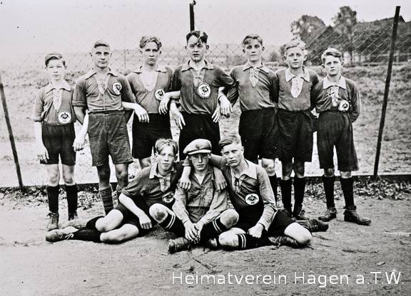 Jugendmannschaft der Deutschen Jugendkraft (DJK) Hagen um 1932